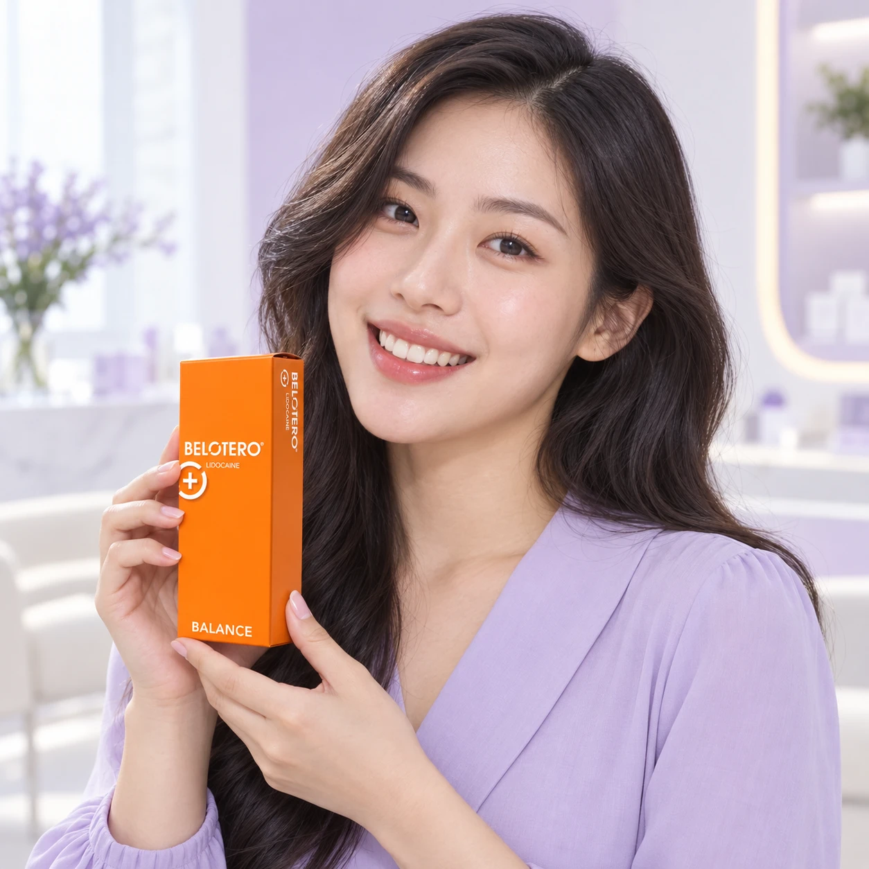 成年模特展示 Belotero Balance 產品