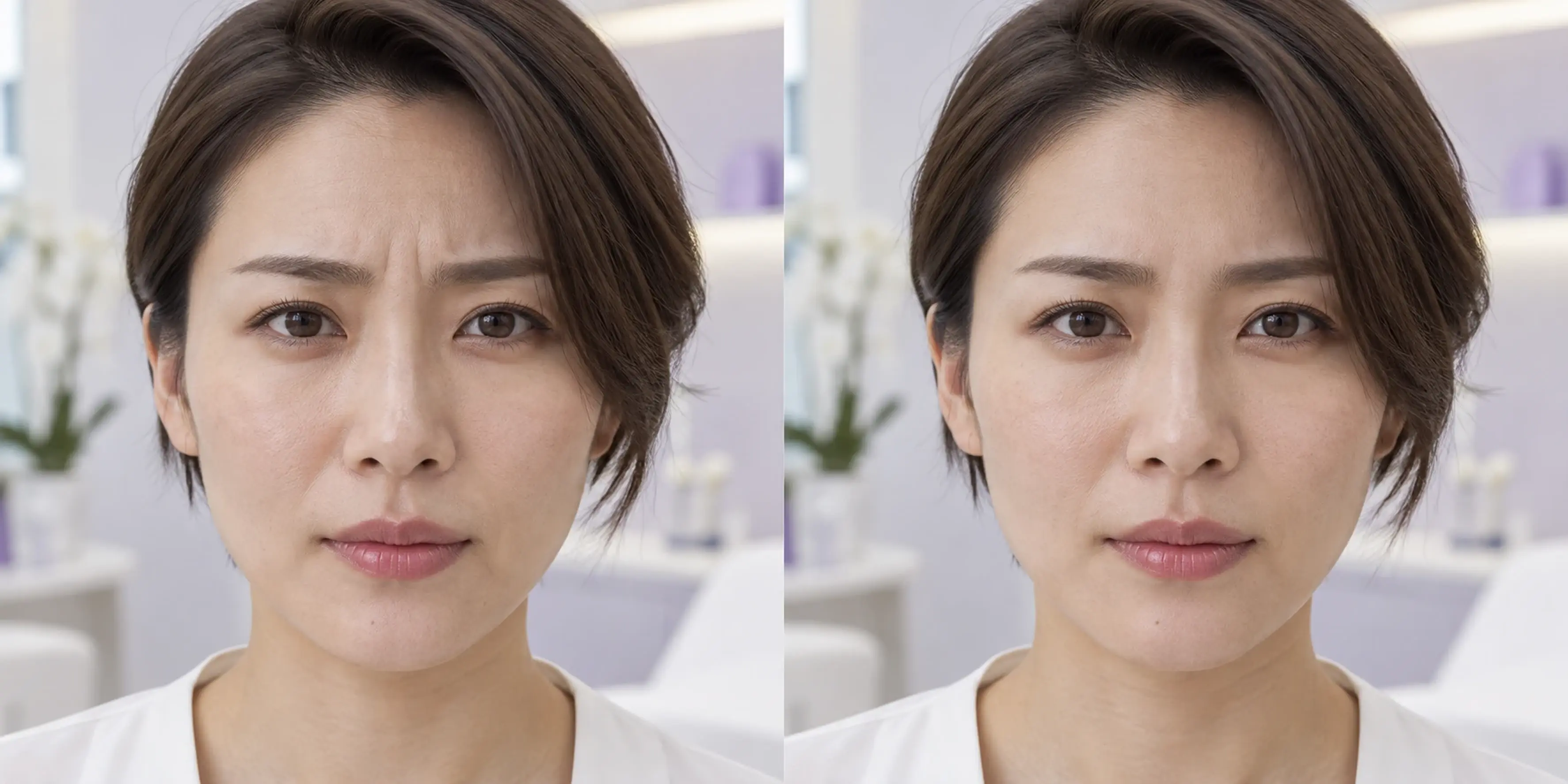 成人面部较明显的皱纹