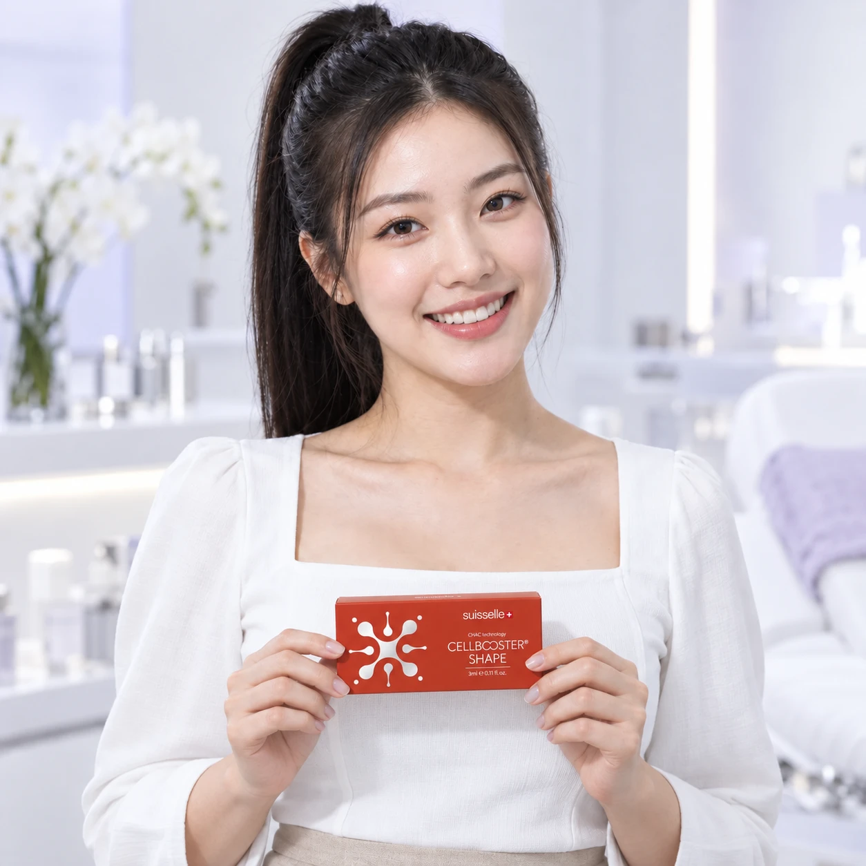 成年模特展示 Cellbooster Shape 產品