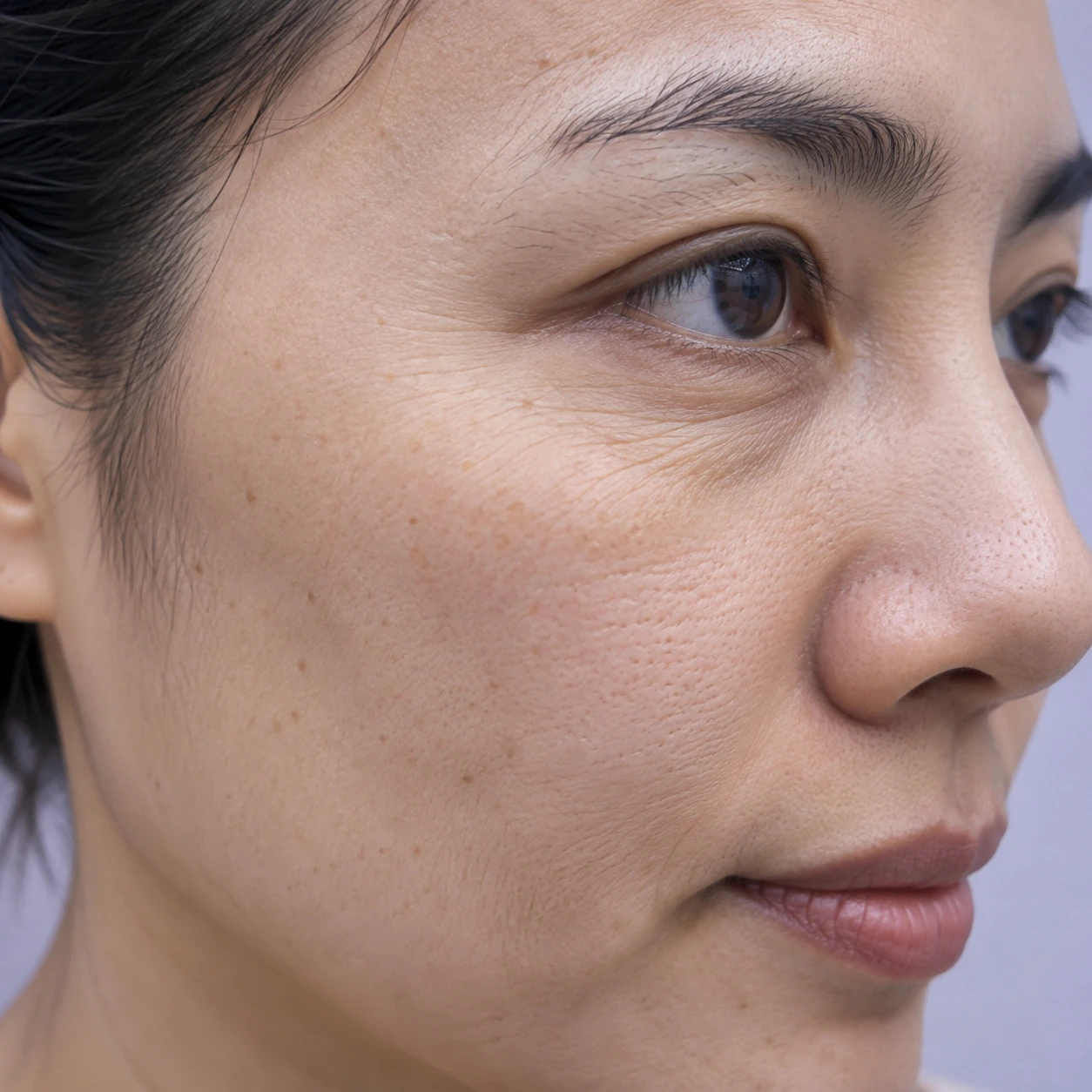 Close-up of fine lines