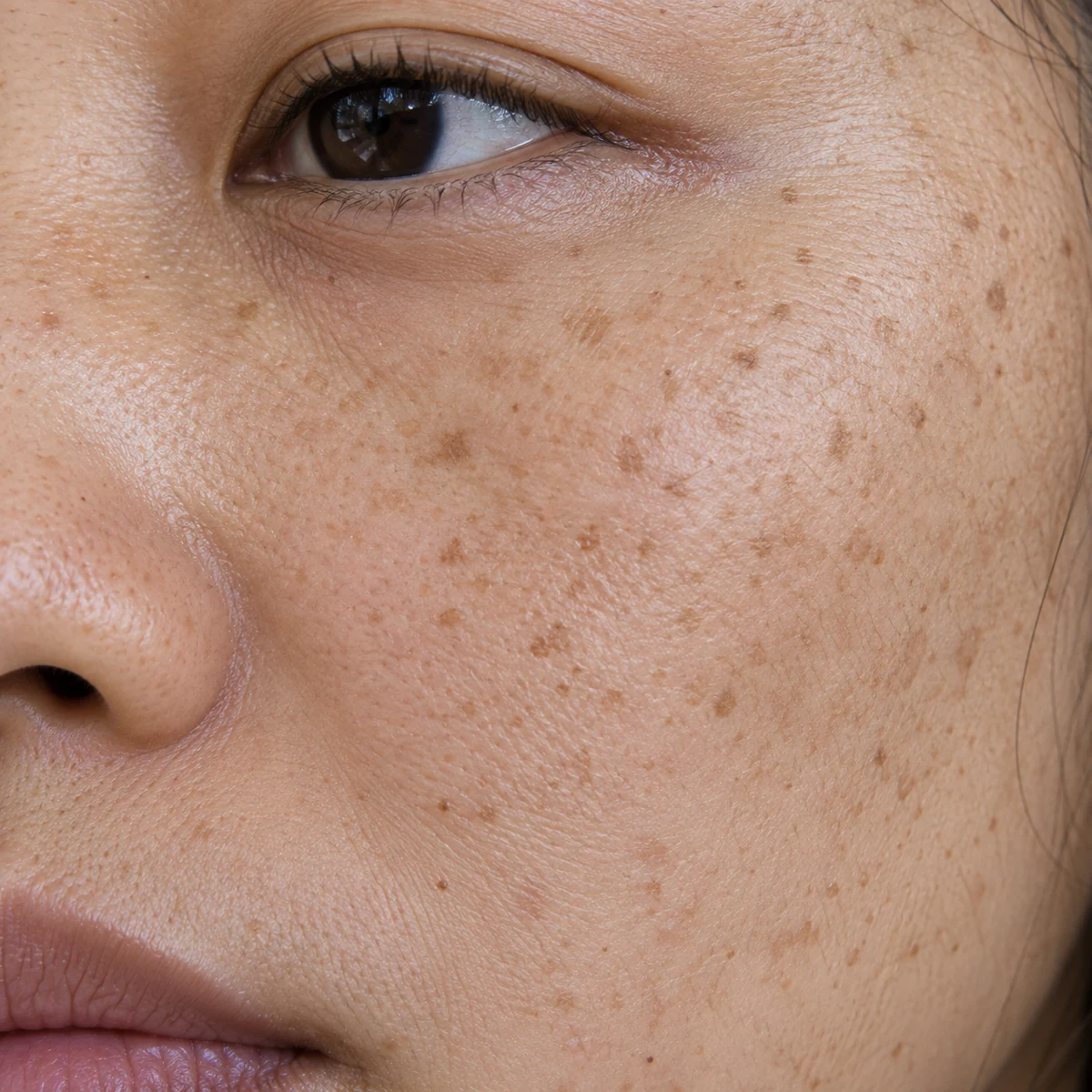 Close-up of freckles