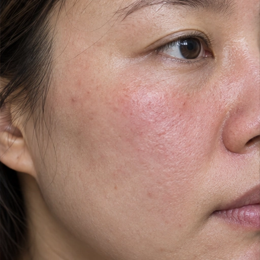 Close-up of reactive skin