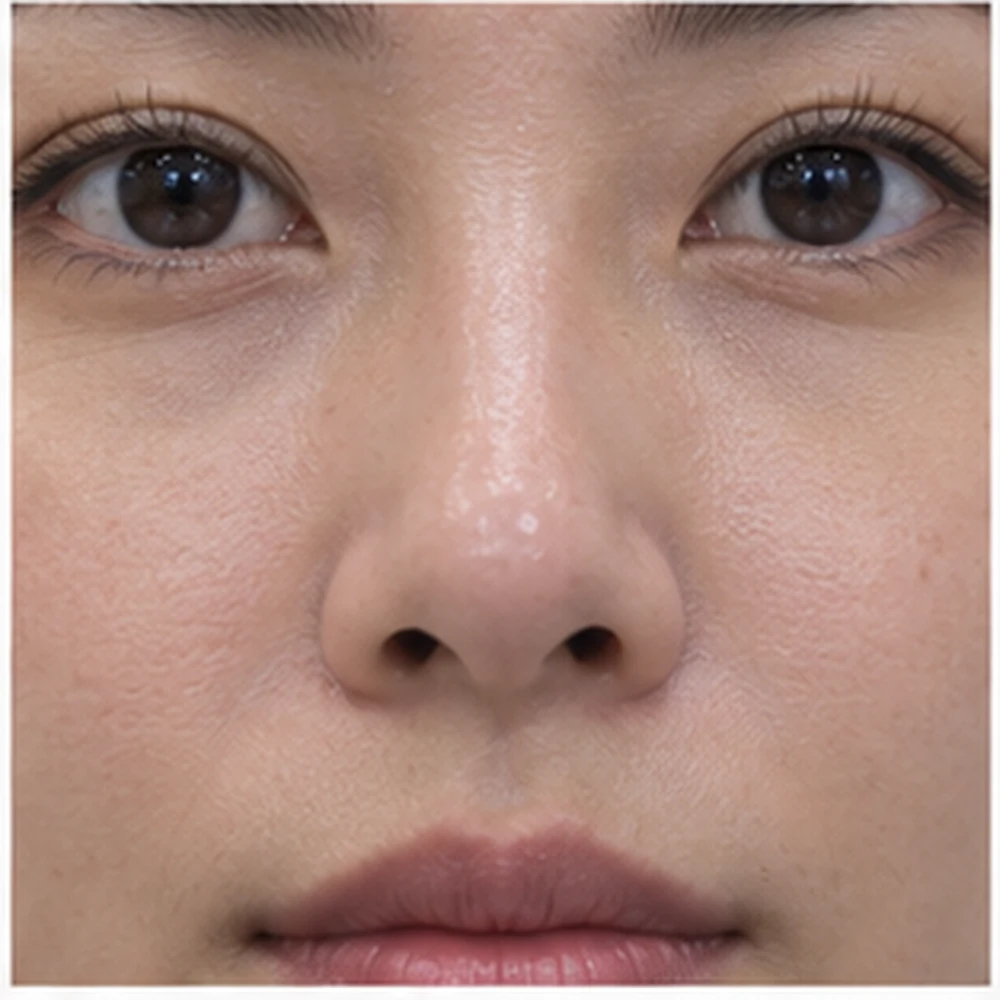 Paparan dekat peralihan pangkal hidung