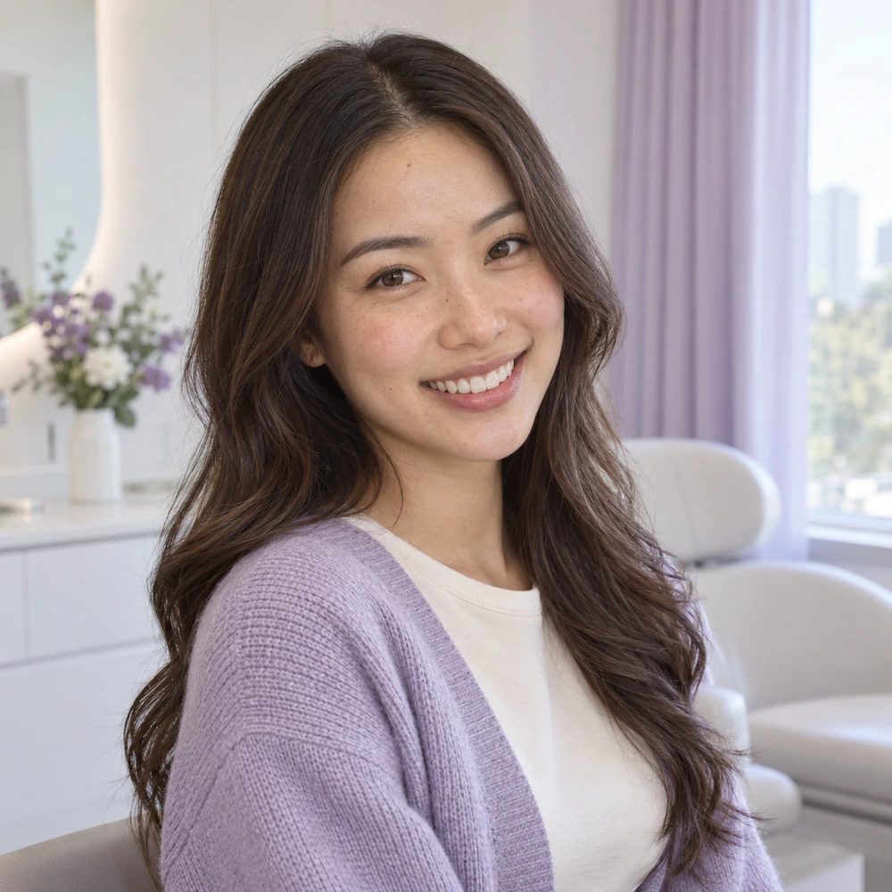 A different adult reference portrait accompanying Eye Bag Reduction preparation advice