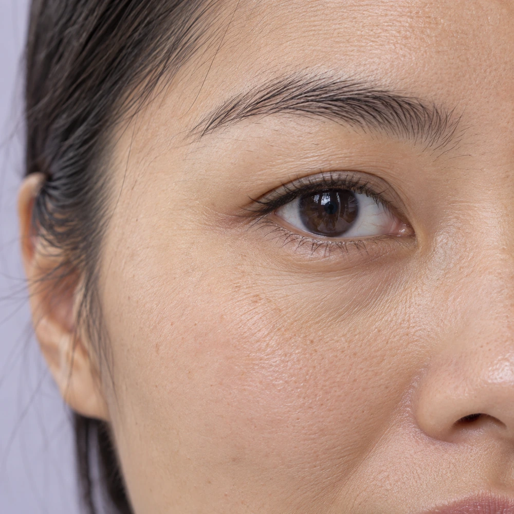 Reference close-up of the eye area for a treatment discussion