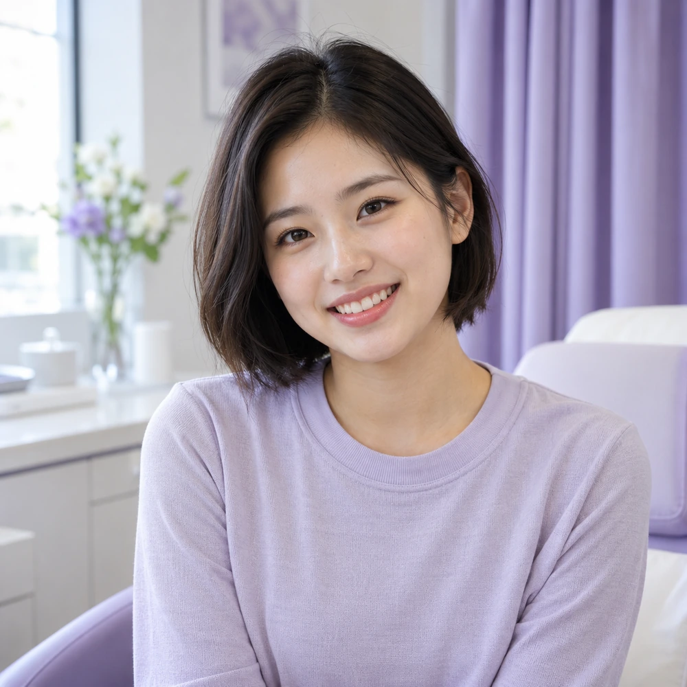 E-Light 脫毛指南的成人參考肖像