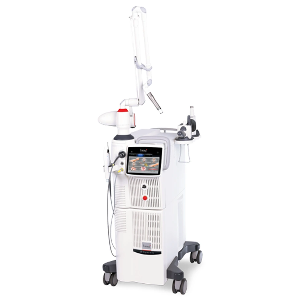 Fotona Dynamis Pro 设备，取自 Sanomed 区域 Fotona 参考网站；只作设备系列参考，并非固定颈部方案或 Medi 库存证明。产品参考图，不代表诊所现有设备或存货。