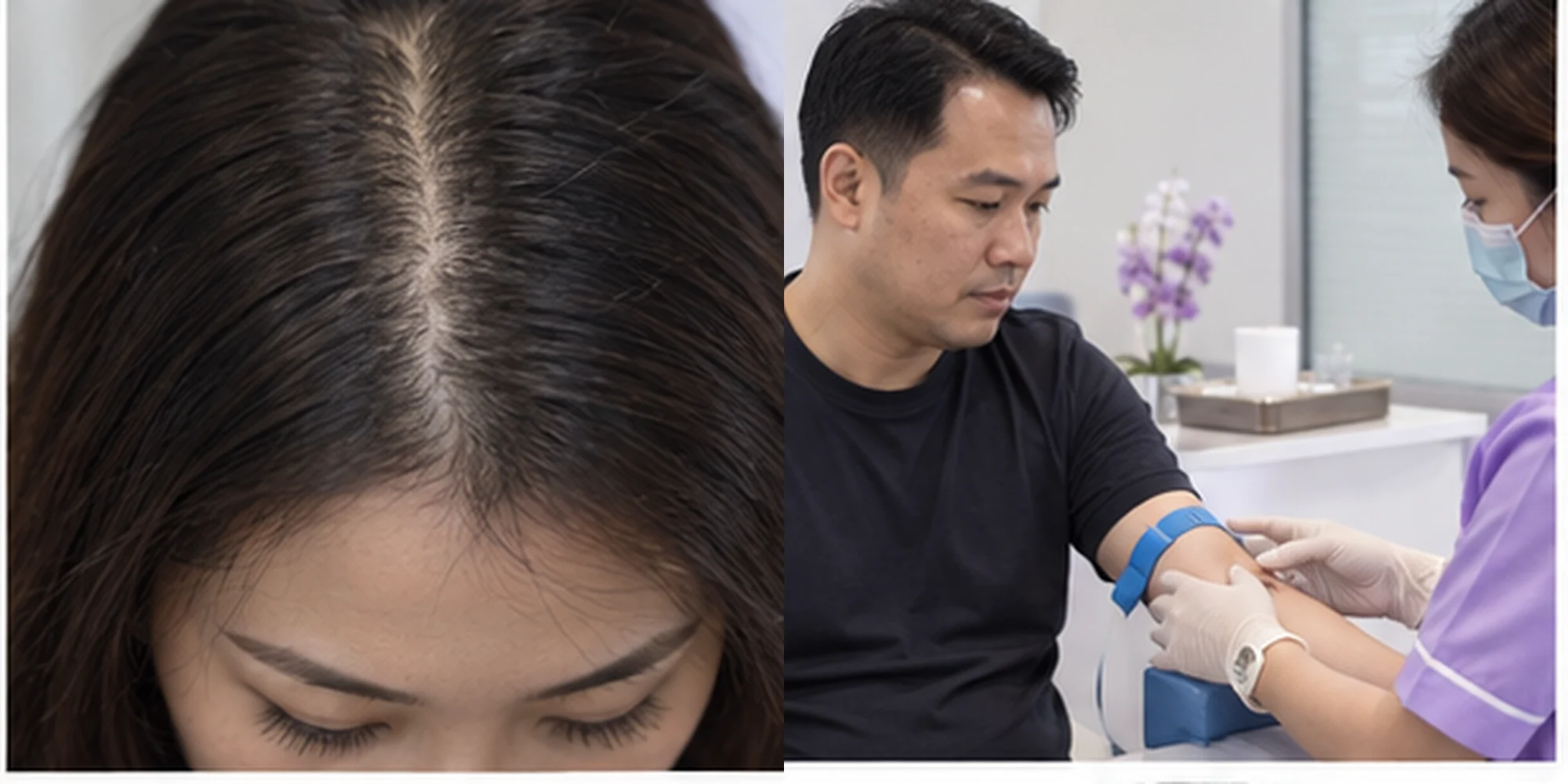 Scalp assessment reference view in the matched assessment area