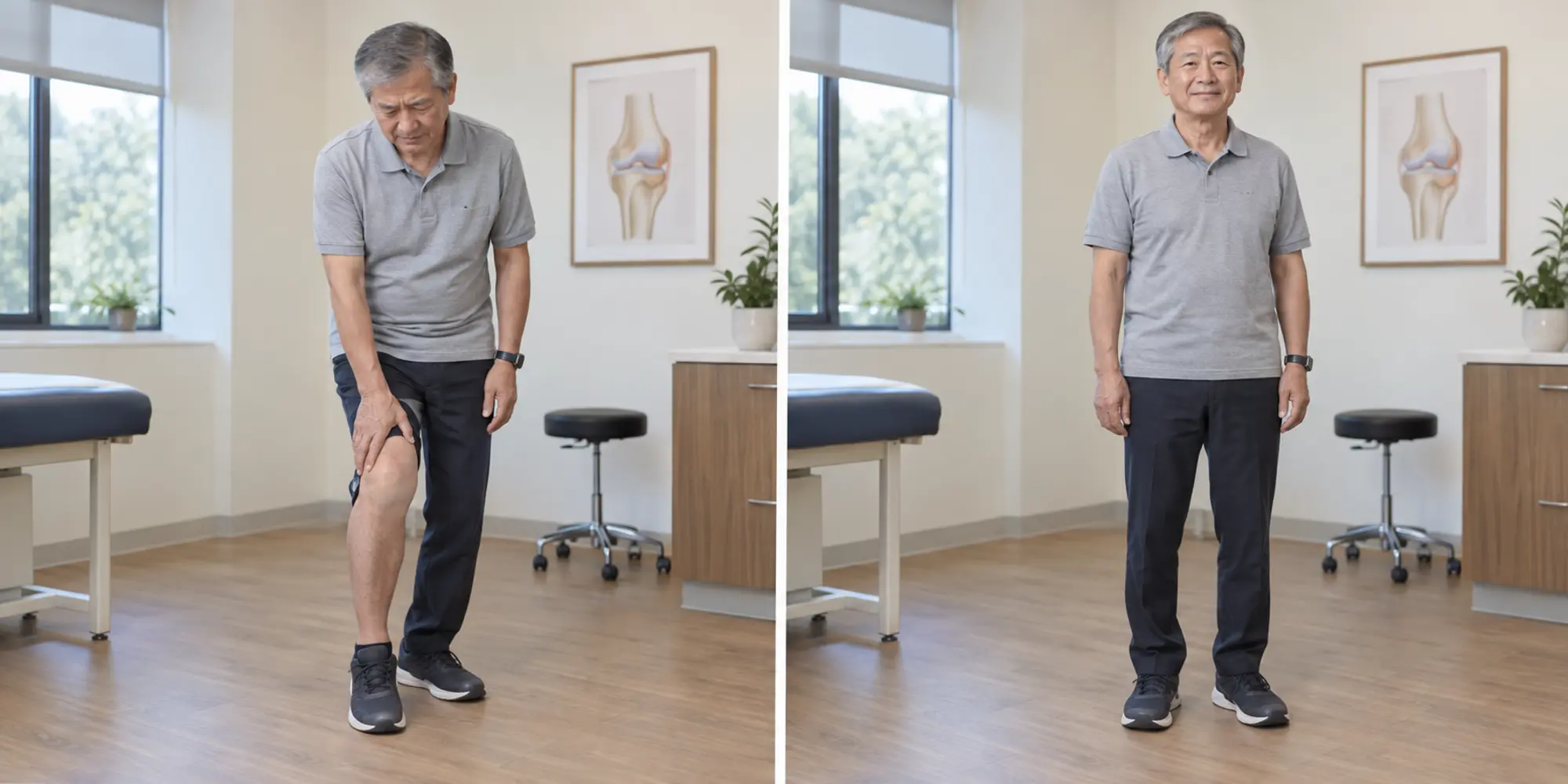 Simulated subtle knee pain, function and the proposed Arthromac viscosupplement change in the matched assessment area