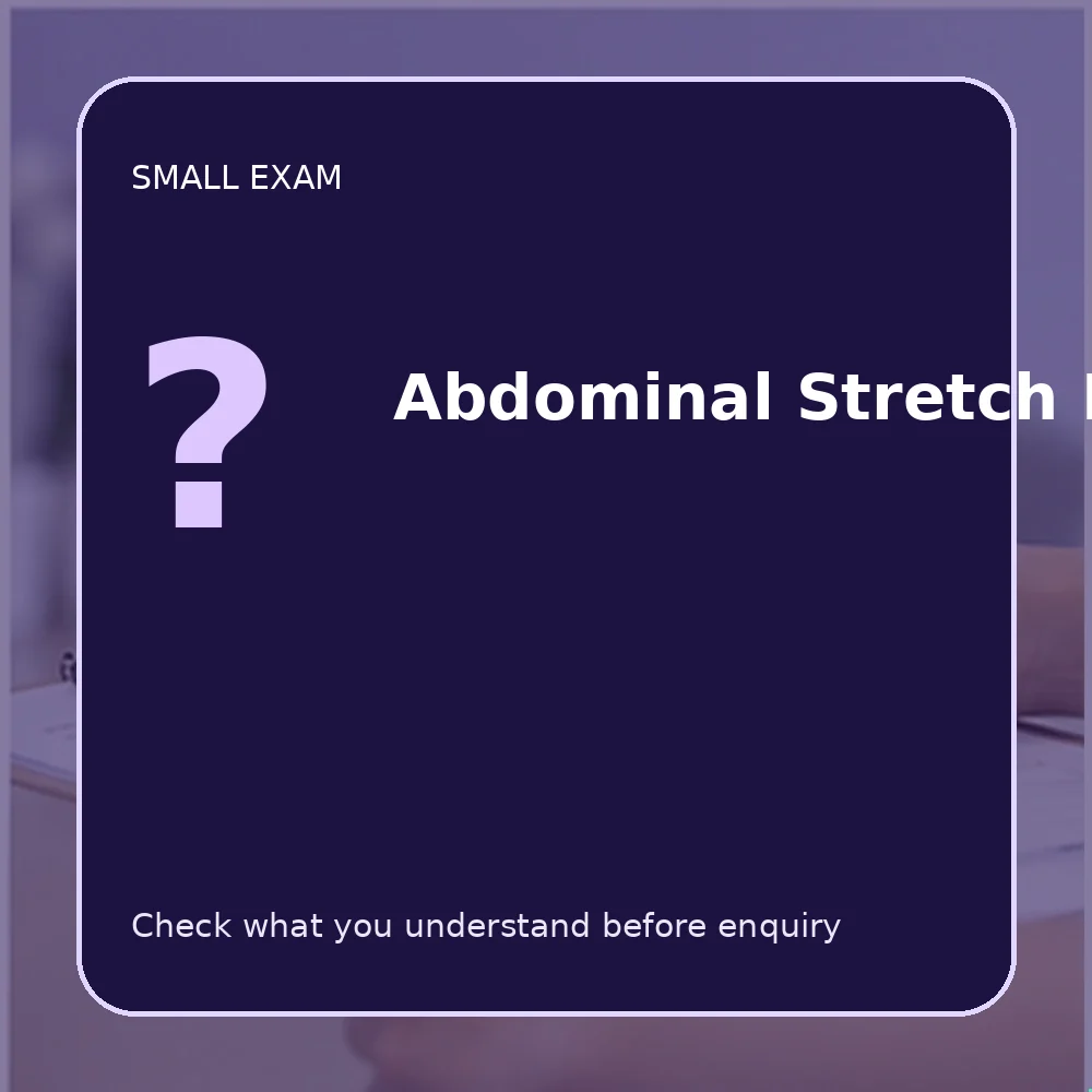 3D cartoon of an adult patient and clinician learning about Abdominal Stretch Marks