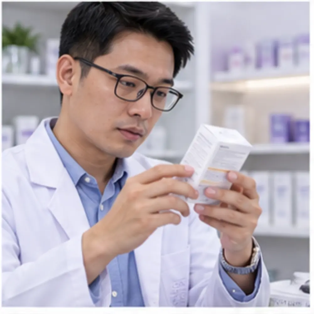 另一位成人的參考人像，配合亮膚點滴準備建議