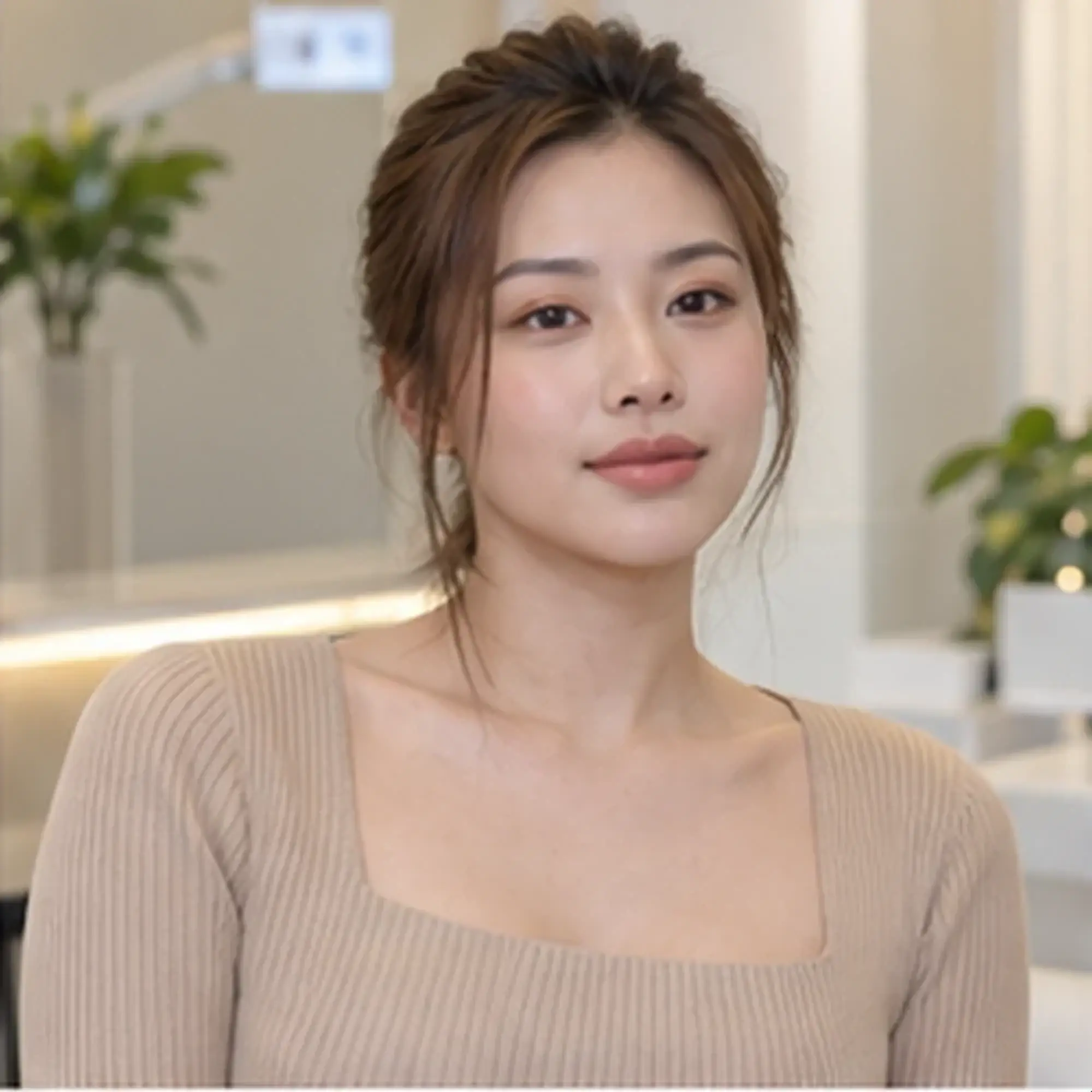 另一张成人参考肖像，配合面部植入物术前准备建议