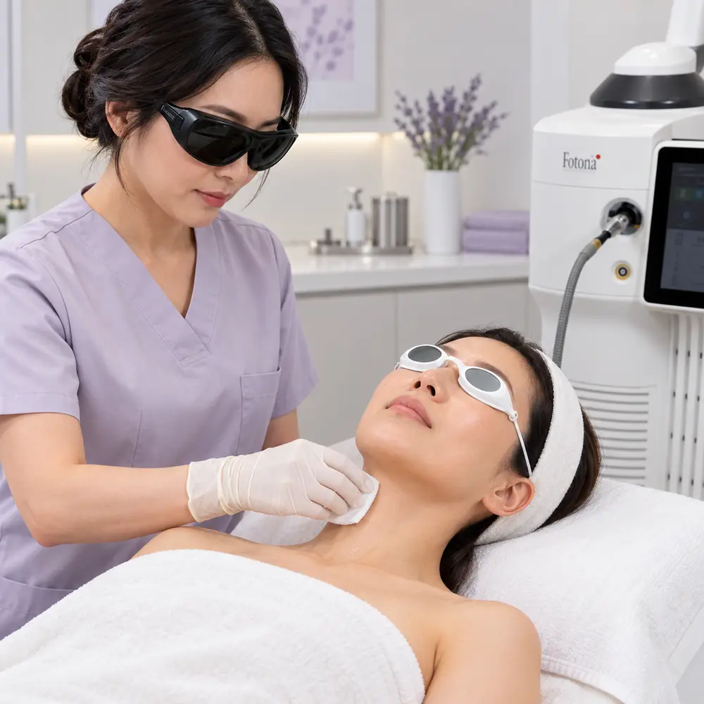 Fotona Neck Treatment — service illustration