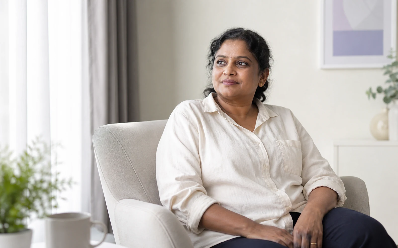 Adult editorial portrait supporting a weight-management discussion