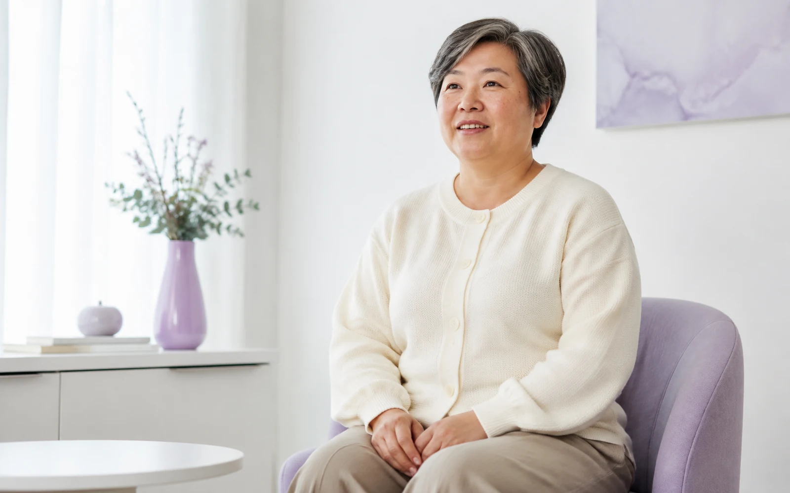 Adult female editorial portrait for weight-management consultation