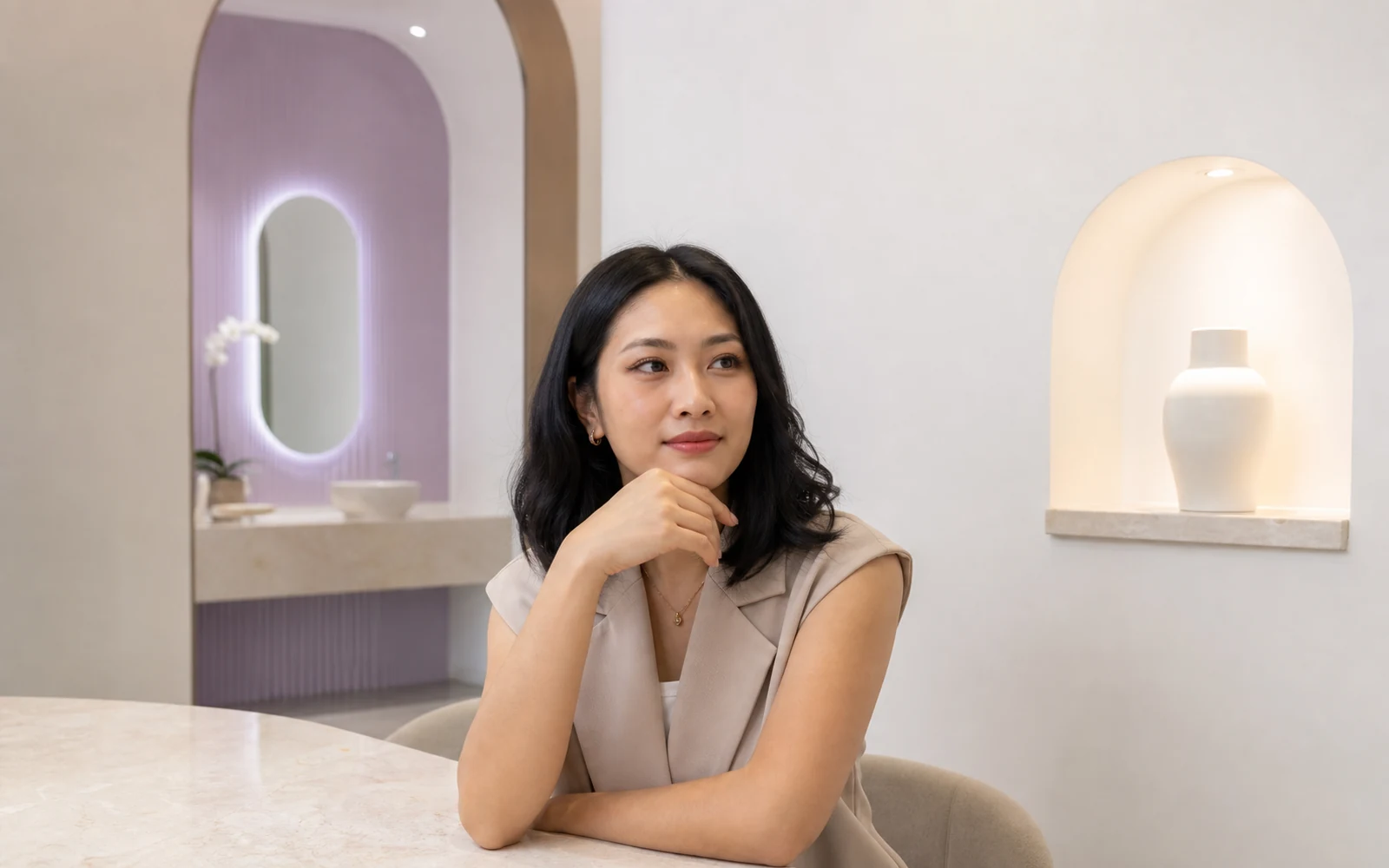 Facial Contour treatment concern visual