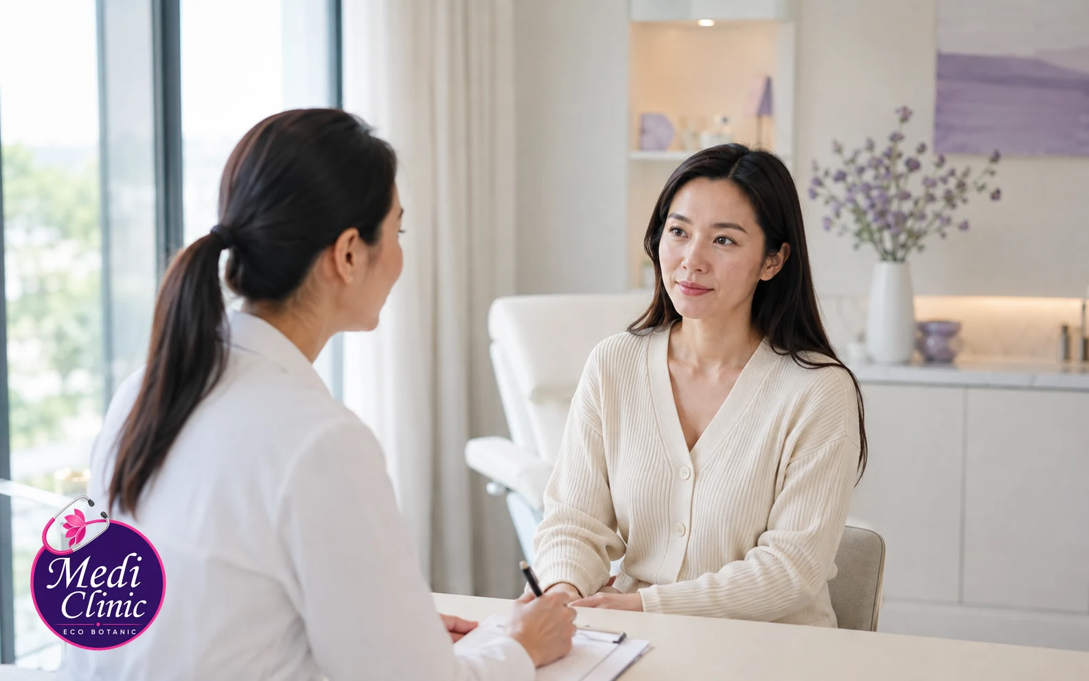 Illustrative wellness consultation for immune-support IV drip questions