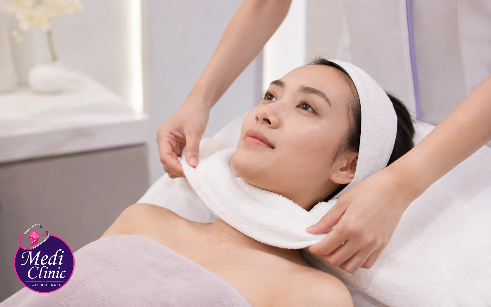 Illustrative preparation for a medical-grade facial at Medi Clinic Eco Botanic