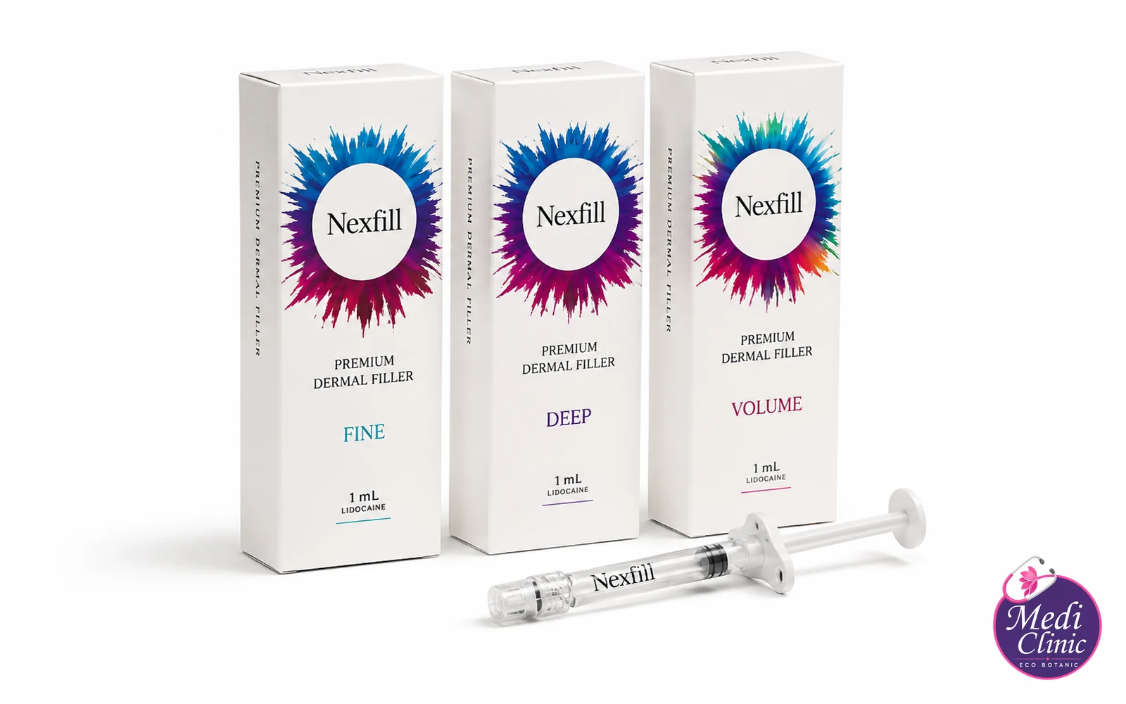 Product presentation for Nexfill Dermal Filler Treatment in Johor Bahru at Medi Clinic Eco Botanic