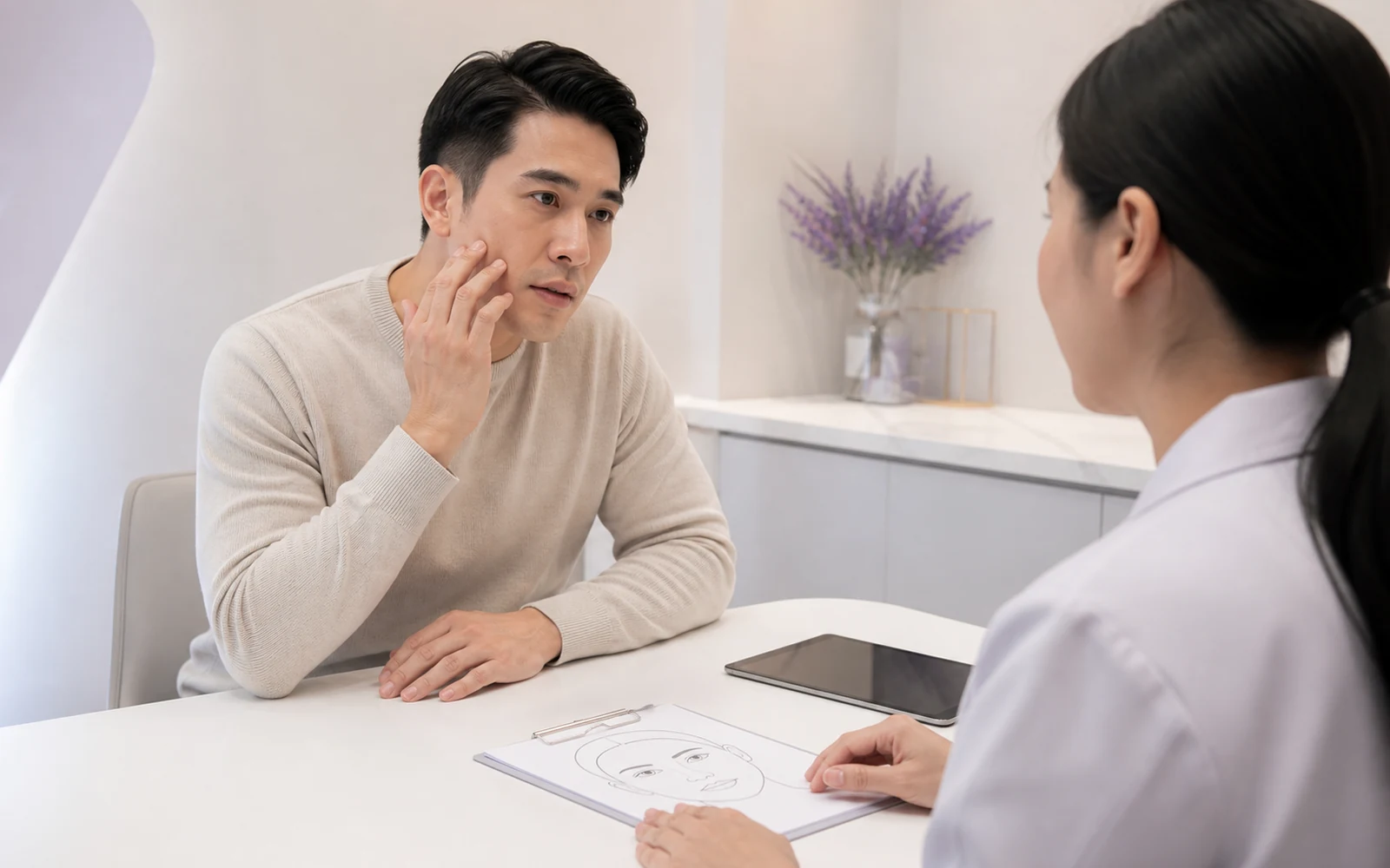 Visual guide for Photodynamic Therapy (PDT) & LED Light Treatment
