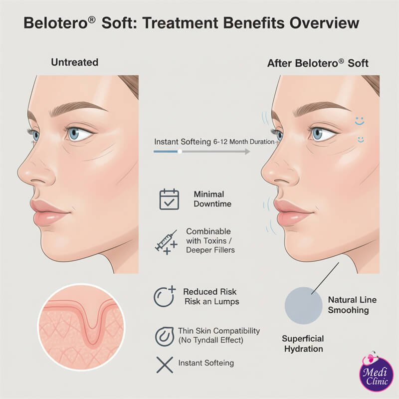Belotero Soft CPM technology integration in superficial dermis for fine lines in JB by Medi Clinic Belotero Soft CPM technology integration in superficial dermis for fine lines in JB by Medi Clinic