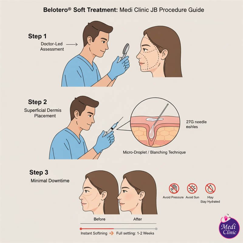 Belotero Soft fine line injection technique at Medi Clinic Johor Bahru for Singaporean patients Belotero Soft fine line injection technique at Medi Clinic Johor Bahru for Singaporean patients