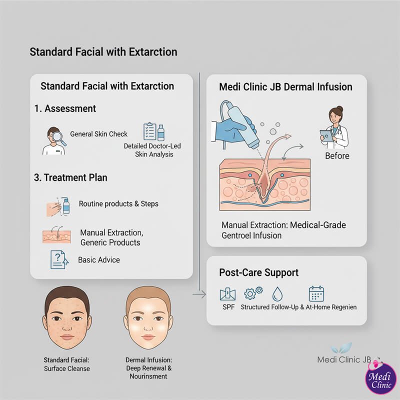 Doctor consultation for a personalised microdermabrasion with infusion plan in Johor Bahru. Doctor consultation for a personalised microdermabrasion with infusion plan in Johor Bahru.