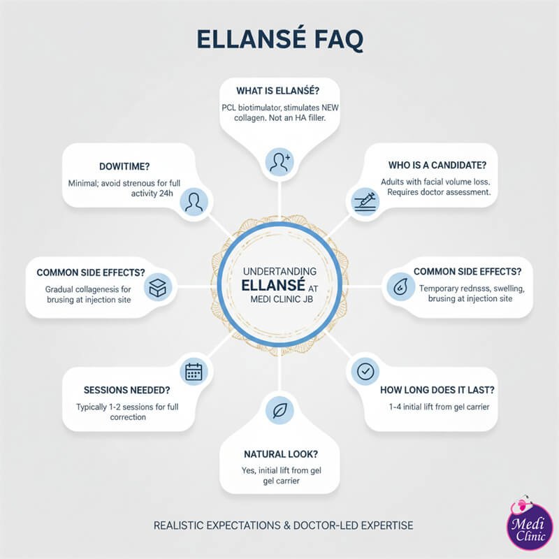 Doctor-led Ellansé treatment planning for a patient from Singapore at Medi Clinic JB