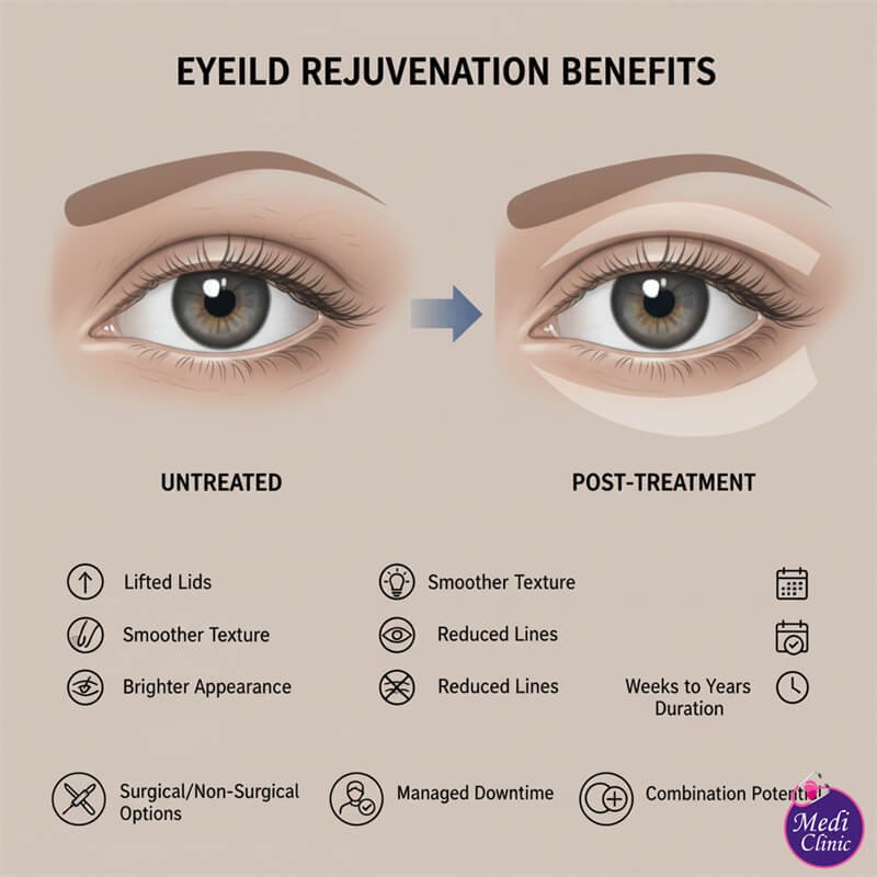 Doctor mapping eyelid anatomy for blepharoplasty at Medi Clinic JB. Doctor mapping eyelid anatomy for blepharoplasty at Medi Clinic JB.