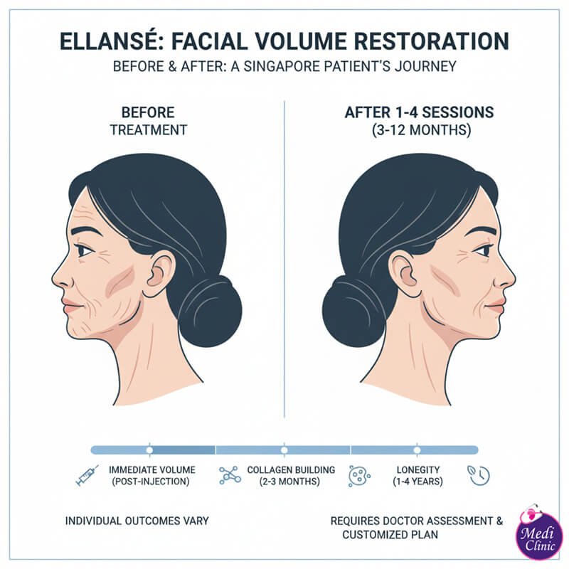 Doctor performing Ellansé filler injections for jawline contouring at Medi Clinic Johor Bahru