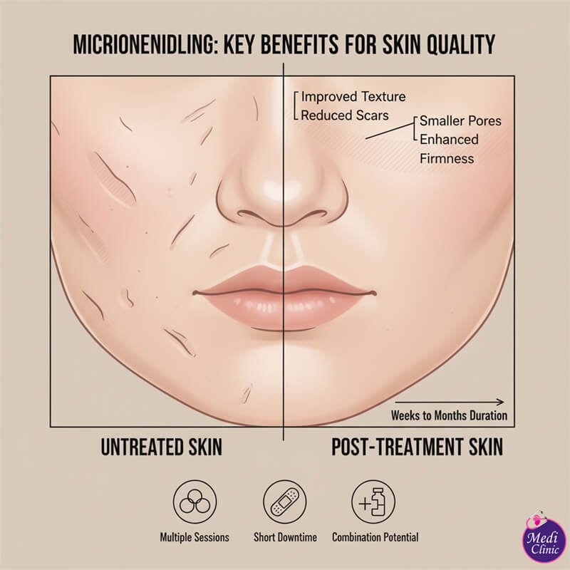 Doktor melakukan rawatan microneedling untuk parut jerawat di Medi Clinic Johor Bahru | Malaysia Doktor melakukan rawatan microneedling untuk parut jerawat di Medi Clinic Johor Bahru | Malaysia