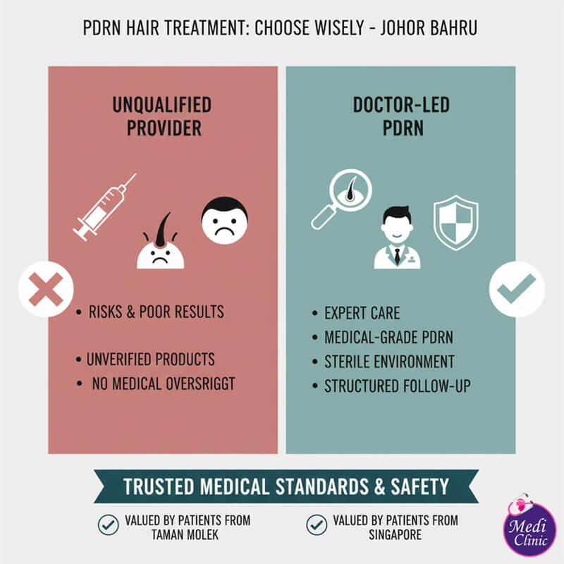 PDRN regenerative solution for scalp treatment at our JB clinic.