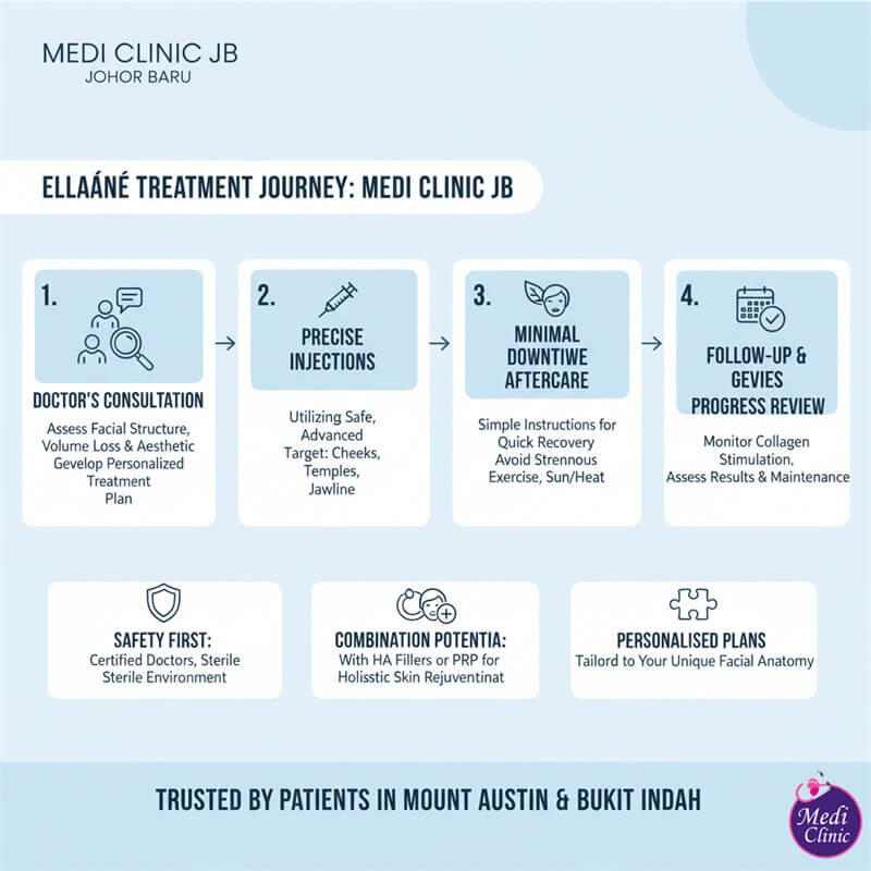 Patient consultation for Ellansé PCL filler in JB for a visitor from Singapore