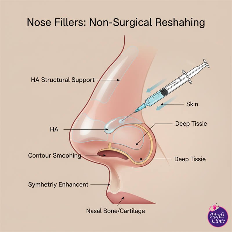 Safe nose dermal filler injection protocol for Singaporean patients.