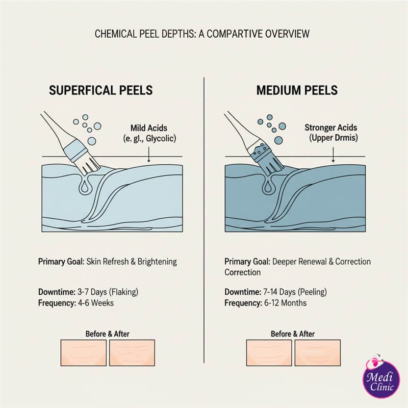 Superficial chemical peel technique at Medi Clinic Johor Bahru for Singaporean patients. Superficial chemical peel technique at Medi Clinic Johor Bahru for Singaporean patients.
