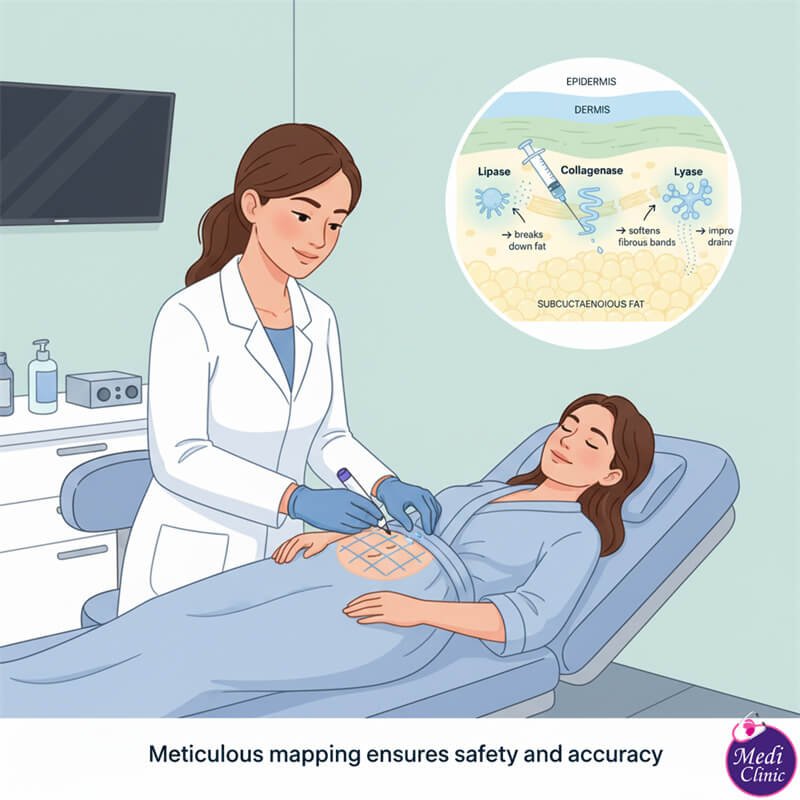 แพทย์กำลังวางแผนพื้นที่การรักษาด้วย PB Serum สำหรับเซลลูไลท์และพังผืดในยะโฮร์บาห์รู แพทย์กำลังวางแผนบริเวณรักษาเซลลูไลท์และพังผืดด้วย PB Serum | วางแผนการรักษาโดยแพทย์ | มาเลเซีย ยะโฮร์บาห์รู {{AREA_NAME}}