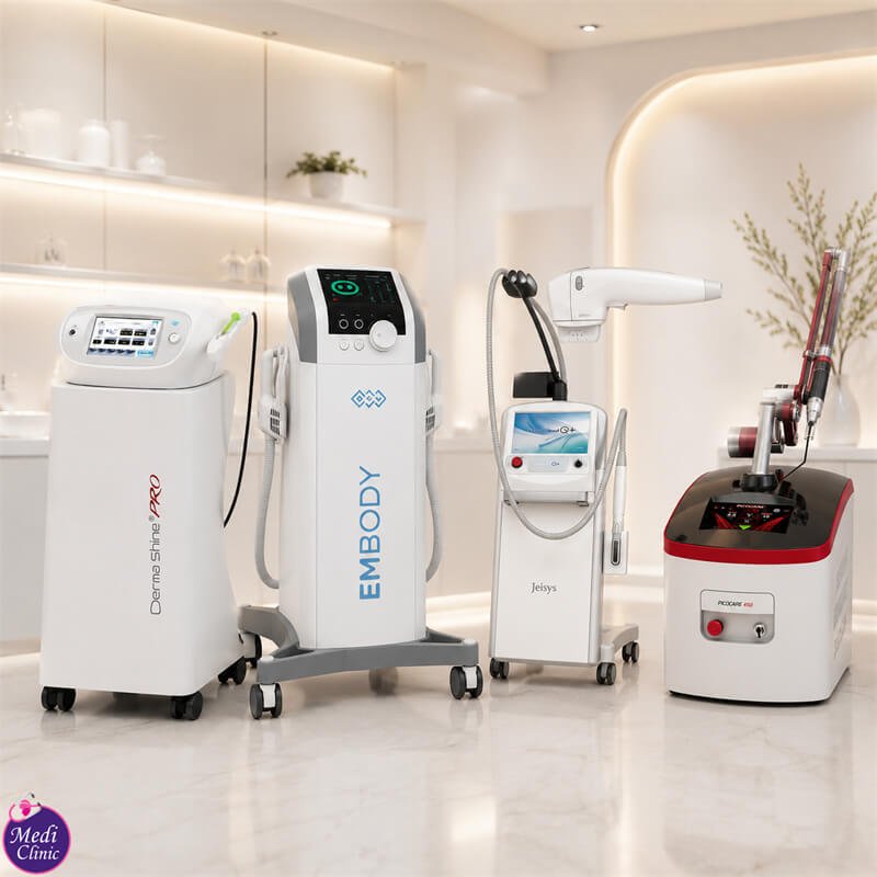 เครื่องมือที่ใช้พลังงานสำหรับเวชศาสตร์ความงามที่ Medi Clinic ยะโฮร์บาห์รู สิงคโปร์ เครื่องมือที่ใช้พลังงานสำหรับเวชศาสตร์ความงามที่ Medi Clinic ยะโฮร์บาห์รู สิงคโปร์