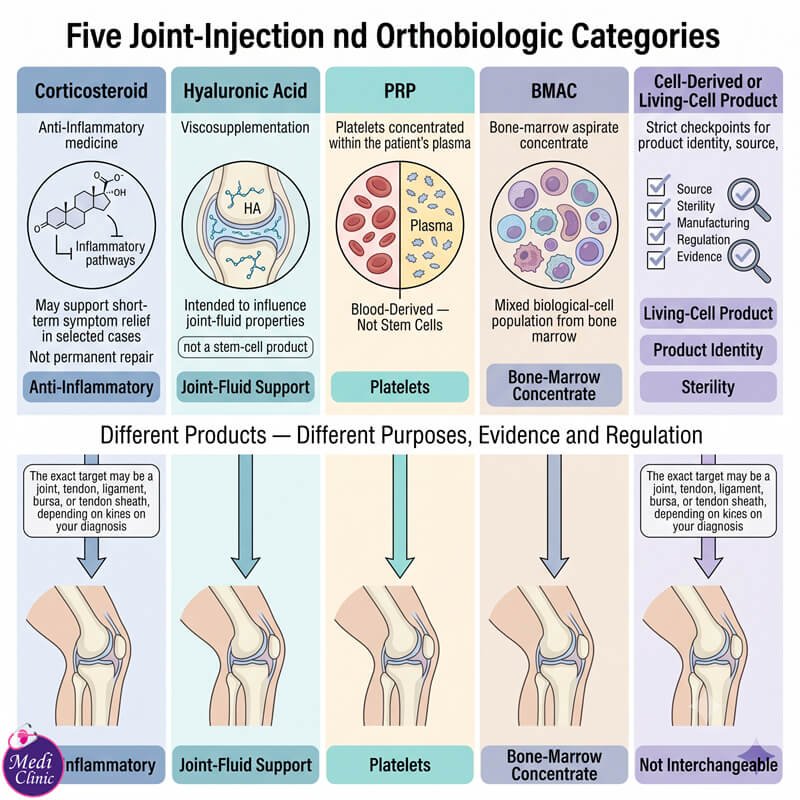 Diagram explaining joint anatomy and orthobiologic treatment considerations in JB Diagram explaining joint anatomy and orthobiologic treatment considerations in JB