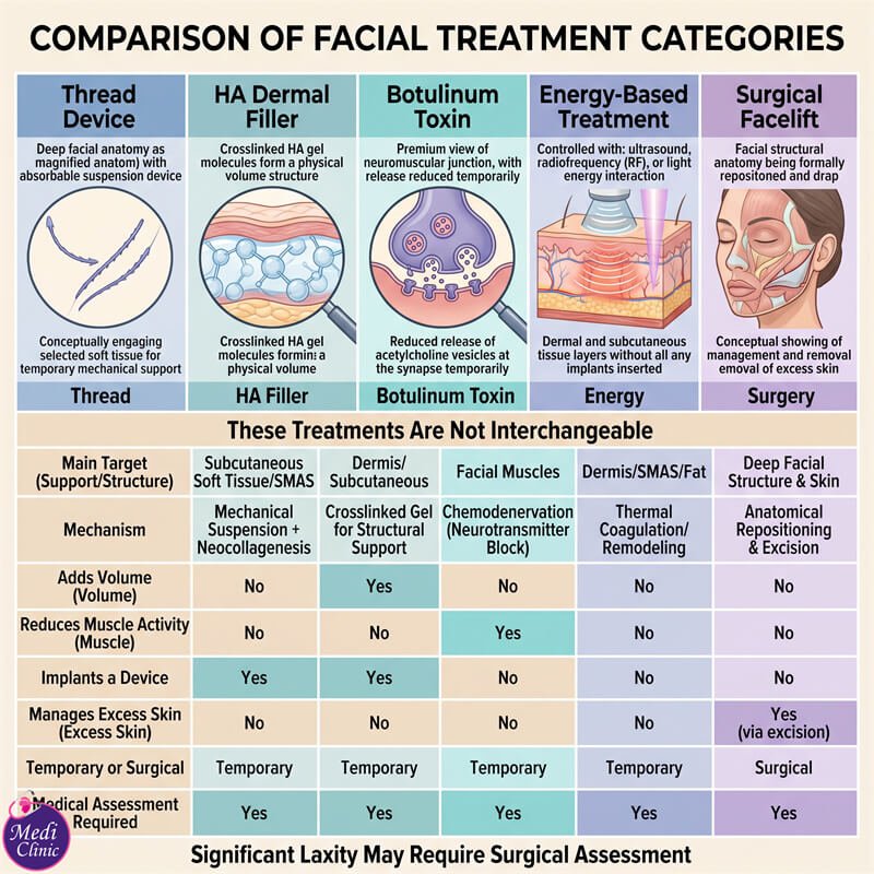 Discussing facial anatomy and soft-tissue laxity at our JB clinic Discussing facial anatomy and soft-tissue laxity at our JB clinic