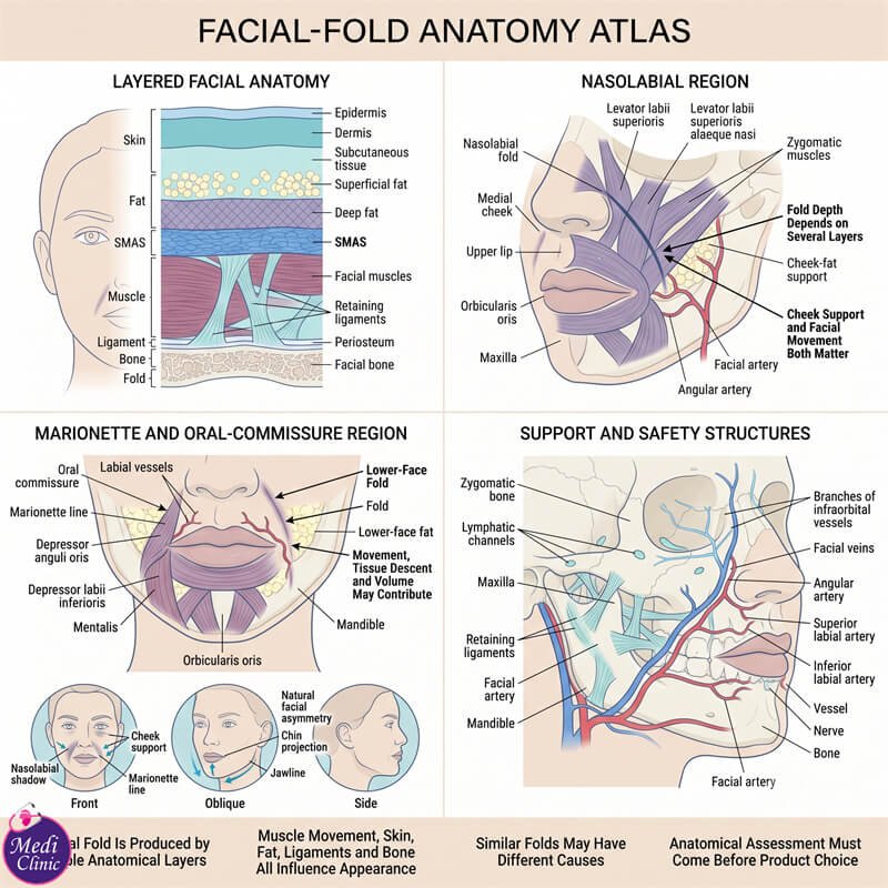 Doctor assessing nasolabial folds before dermal filler JB SG Singapore Doctor assessing nasolabial folds before dermal filler JB SG Singapore