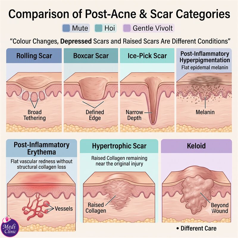 Doctor assessing rolling scars at Medi Clinic Johor Bahru Doctor assessing rolling scars at Medi Clinic Johor Bahru