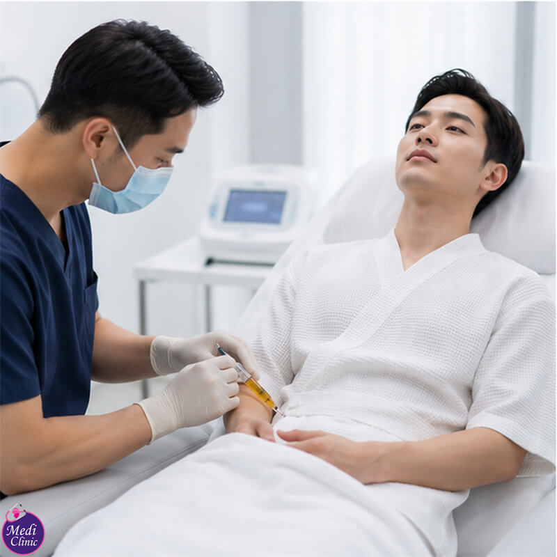 Doctor discussing erectile dysfunction treatment options in Johor Bahru JB SG Doctor discussing erectile dysfunction treatment options in Johor Bahru JB SG