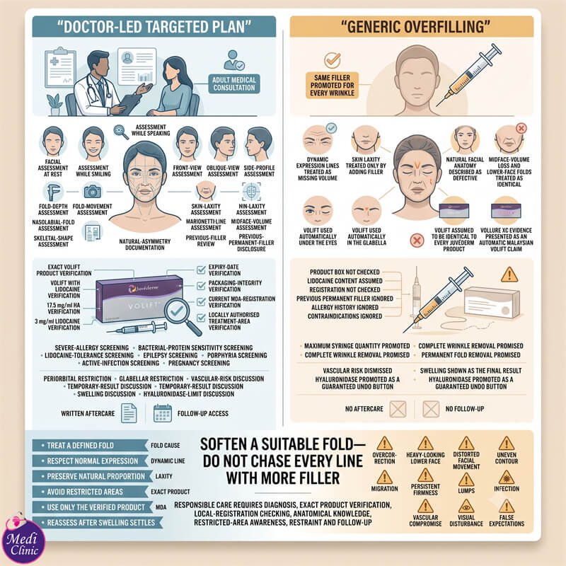 Doctor explaining JUVÉDERM VOLIFT versus VOLUMA JB SG Doctor explaining JUVÉDERM VOLIFT versus VOLUMA JB SG