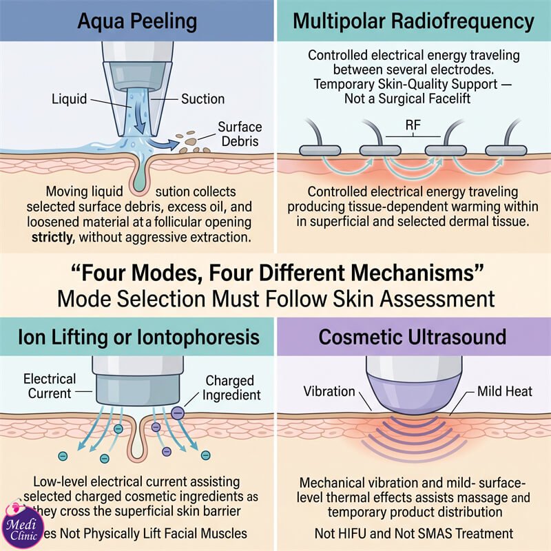 Doctor explaining PROFacial and HydraFacial differences Doctor explaining PROFacial and HydraFacial differences