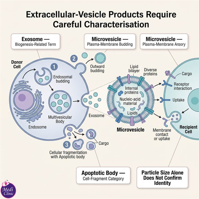 Doctor explaining exosomes and stem cells Doctor explaining exosomes and stem cells