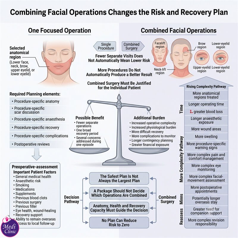 Doctor explaining facelift, neck lift and blepharoplasty JB SG Doctor explaining facelift, neck lift and blepharoplasty JB SG