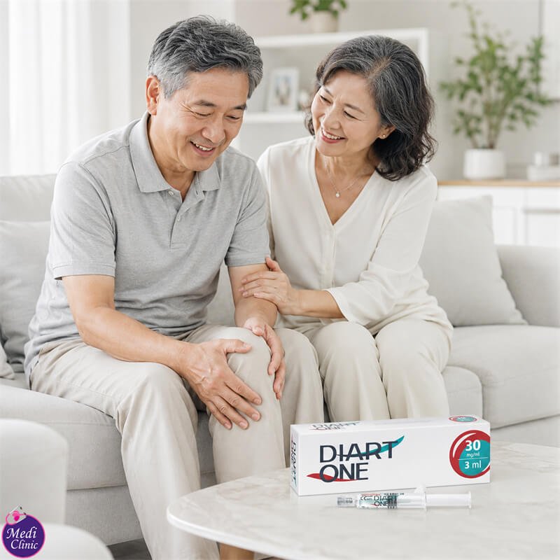 Doctor explaining knee-injection infection risks JB SG Doctor explaining knee-injection infection risks JB SG