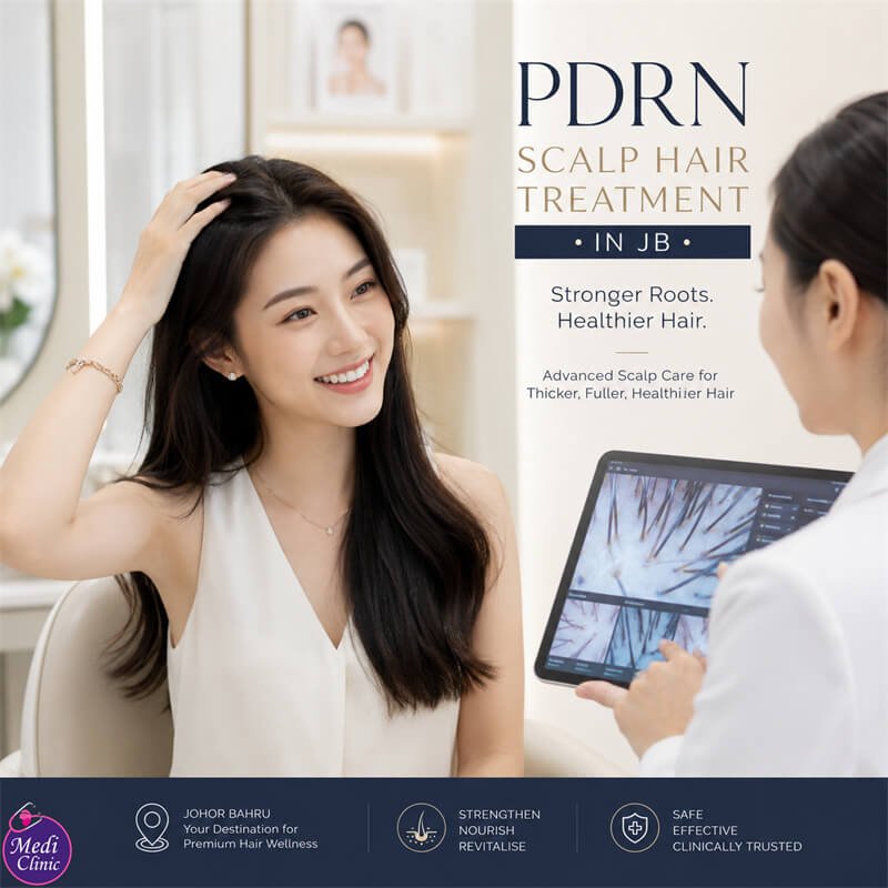 Doctor-led PDRN scalp hair treatment consultation in Johor Bahru JB SG Doctor-led PDRN scalp hair treatment consultation in Johor Bahru JB SG