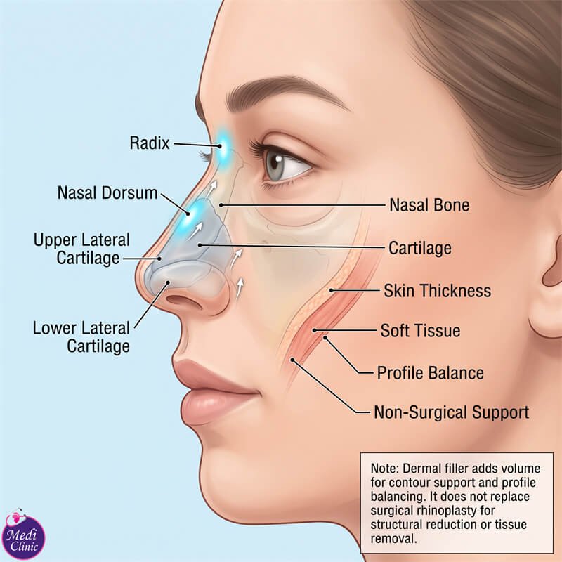 Doctor-led nose dermal filler consultation in Johor Bahru Doctor-led nose dermal filler consultation in Johor Bahru