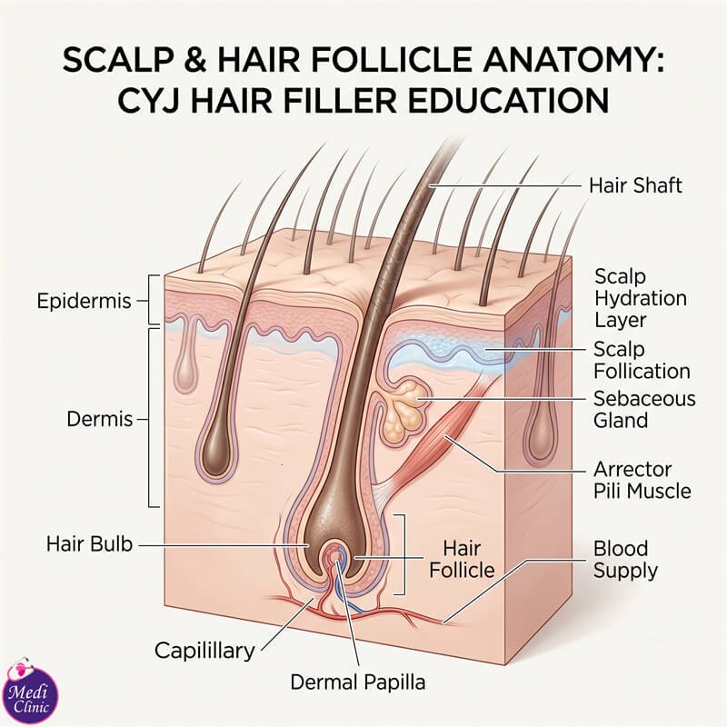 Doctor performing CYJ Hair Filler treatment at Medi Clinic Johor Bahru Doctor performing CYJ Hair Filler treatment at Medi Clinic Johor Bahru
